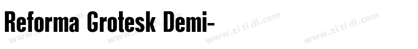 Reforma Grotesk Demi字体转换